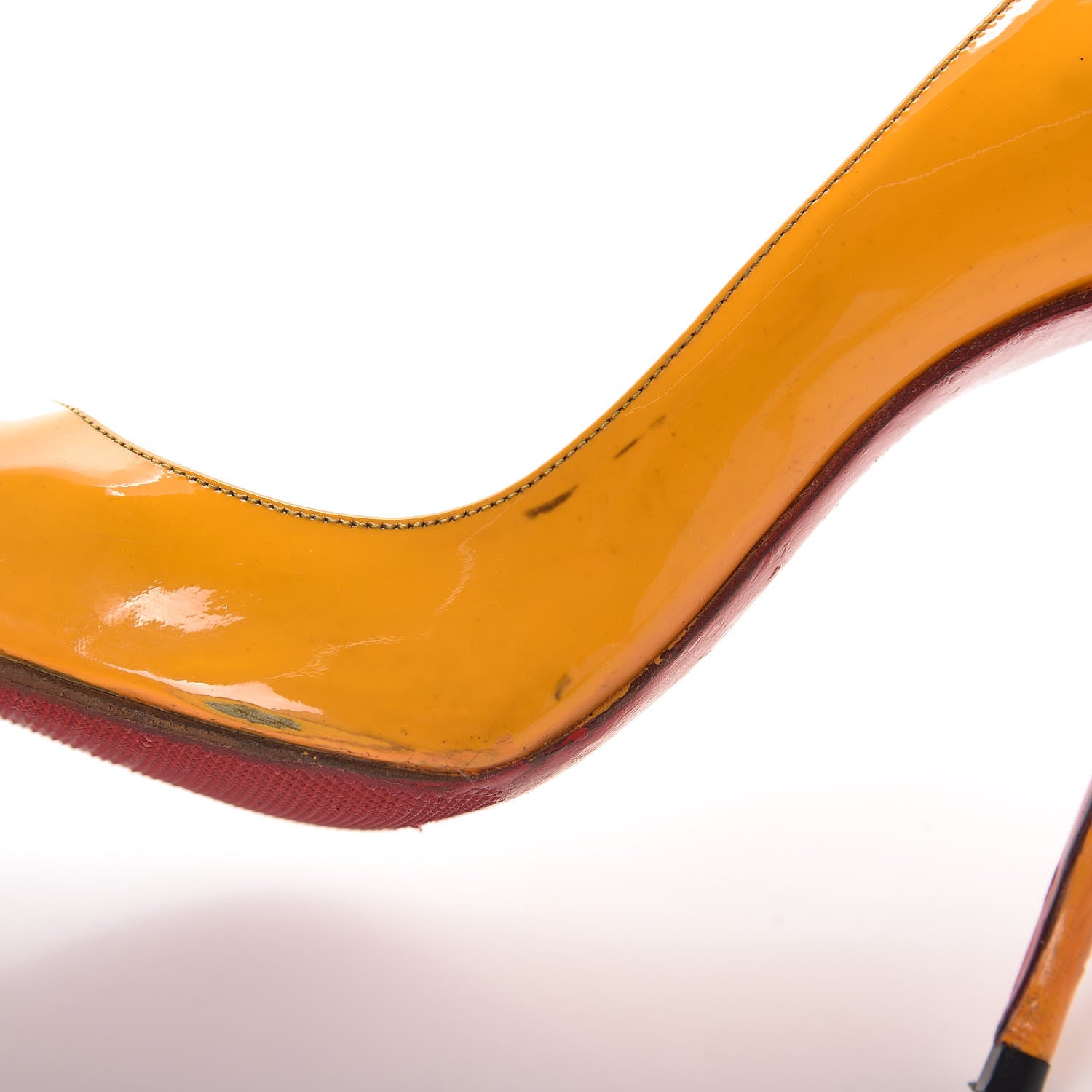 Christian Louboutin Patent So Kate 120 Pumps 38 Orange 10 of 17
