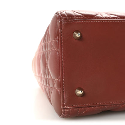 Christian Dior Lambskin Cannage Gradient Medium Lady Dior Pink 8 of 9