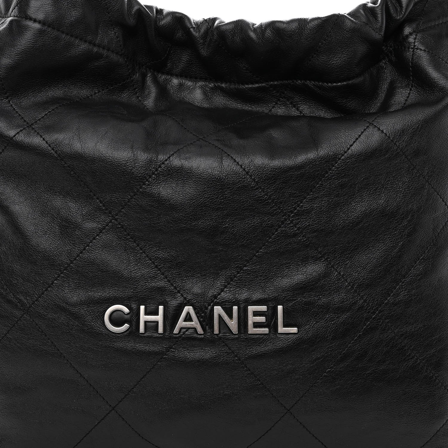Chanel Shiny Calfskin Quilted Chanel 22 Black 8 of 10