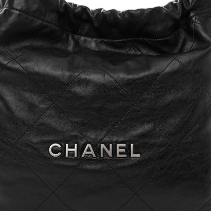 Chanel Shiny Calfskin Quilted Chanel 22 Black 8 of 10