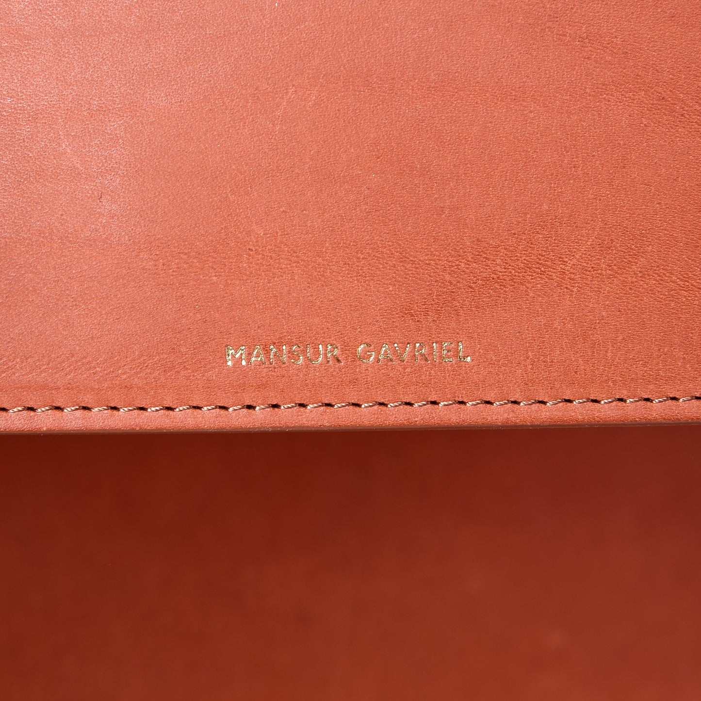 Calfskin Small Shopping Tote Brandy