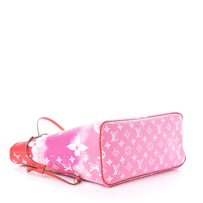 Louis Vuitton Monogram Escale Neverfull MM Rouge 4 of 10