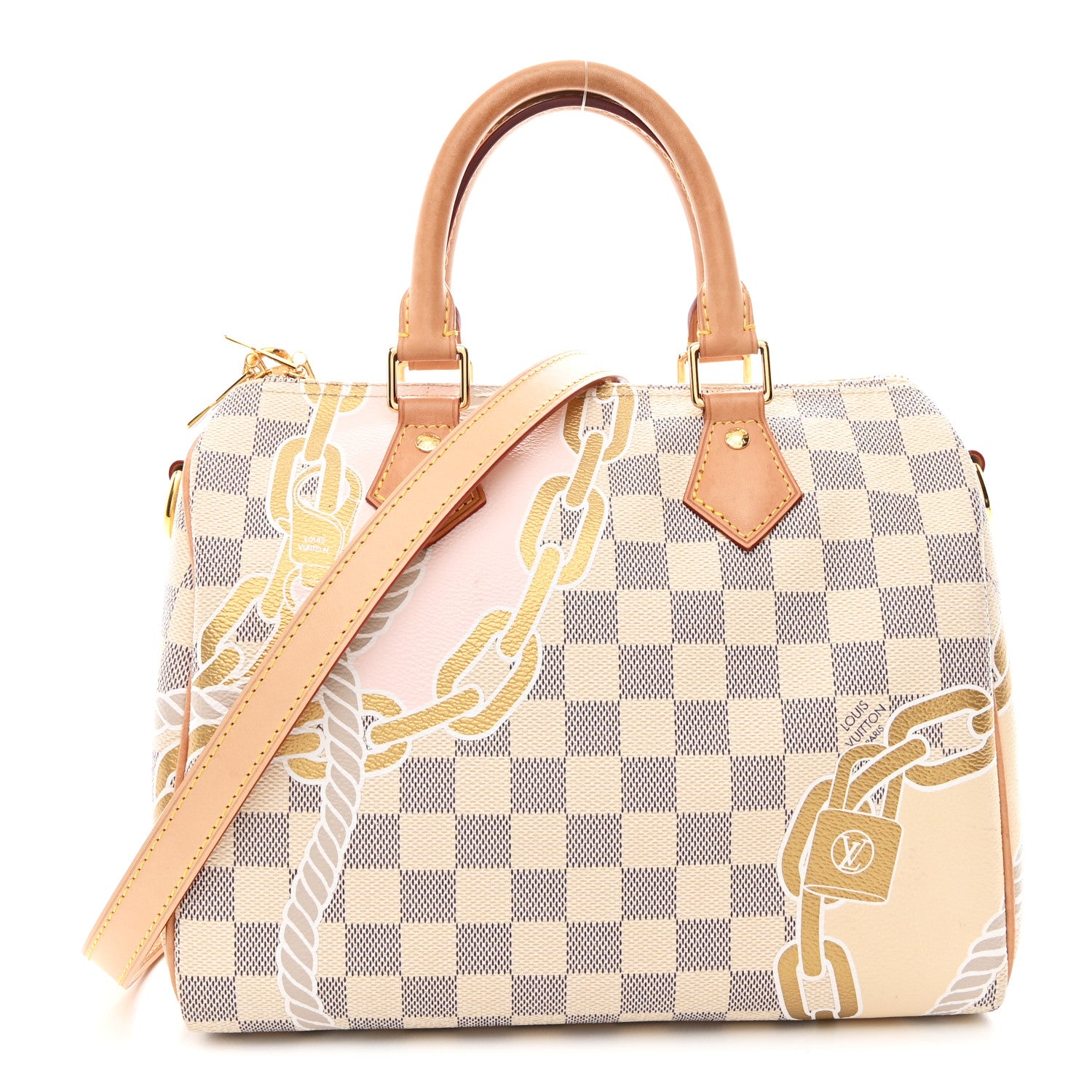 Louis Vuitton Damier Azur Nautical Speedy Bandouliere 25 1 of 9