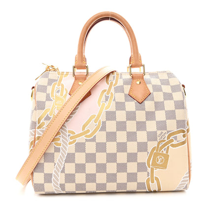 Louis Vuitton Damier Azur Nautical Speedy Bandouliere 25 1 of 9