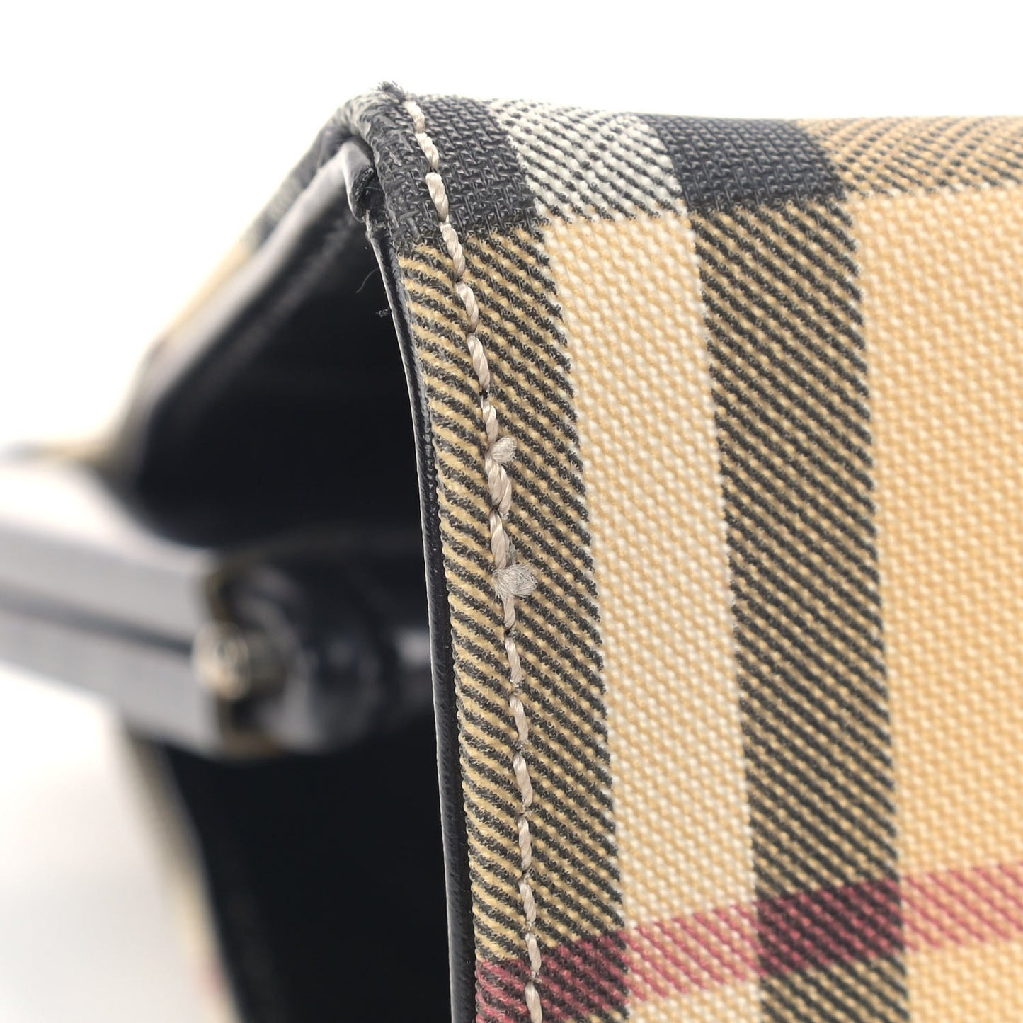 House Check Shoulder Bag Black