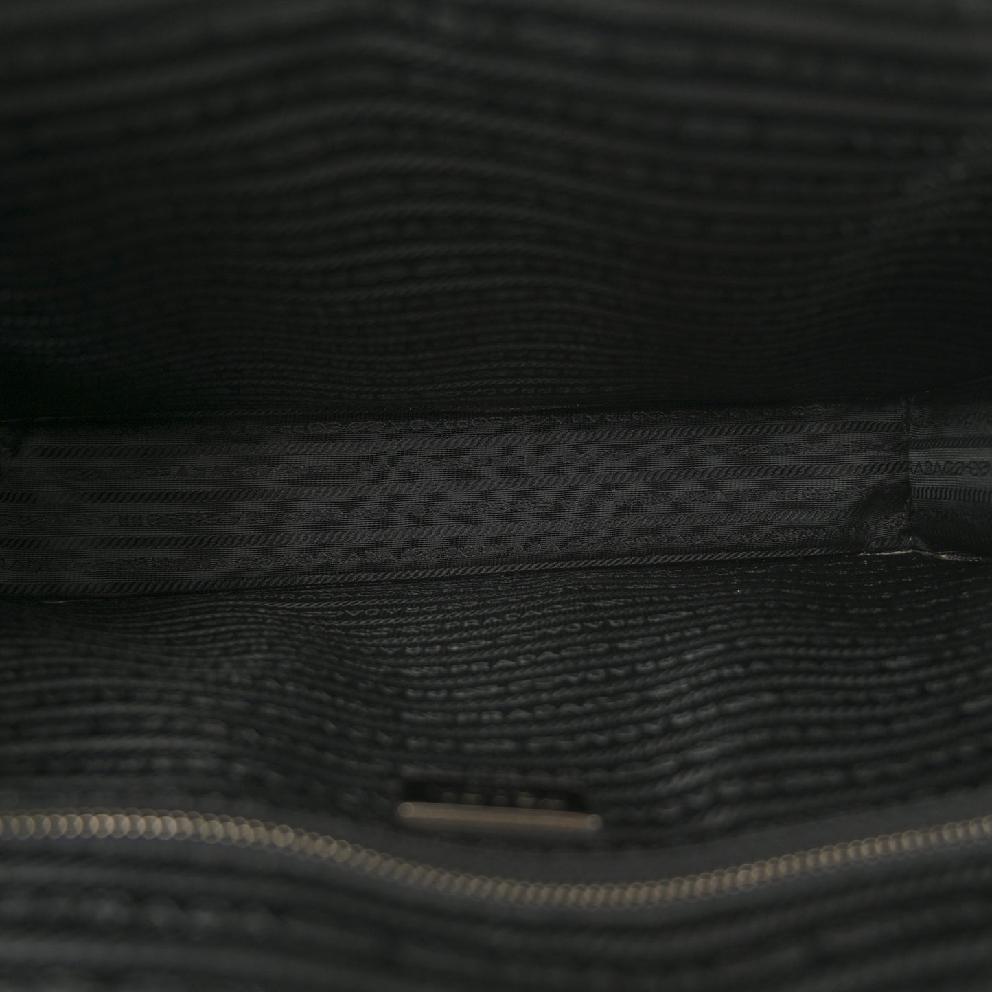 Saffiano Cuir Front Zip Pocket Briefcase Black