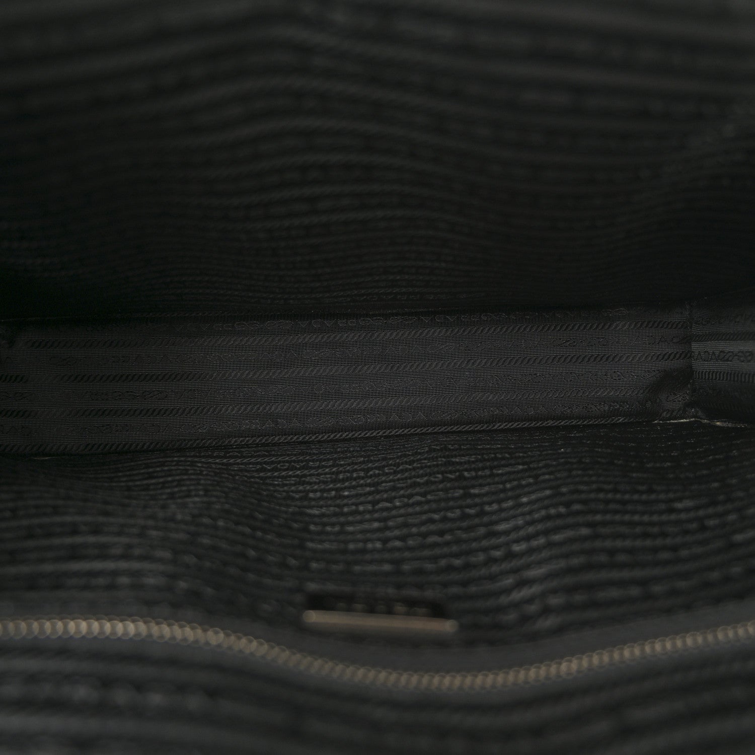 Prada Saffiano Cuir Front Zip Pocket Briefcase Black 5 of 14