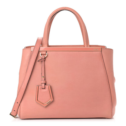 Fendi Vitello Elite Petite 2Jours Tote Pesca 1 of 11