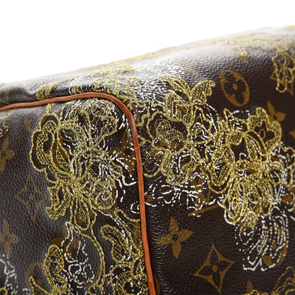 Louis Vuitton Monogram Dentelle Speedy 30 Gold 10 of 14