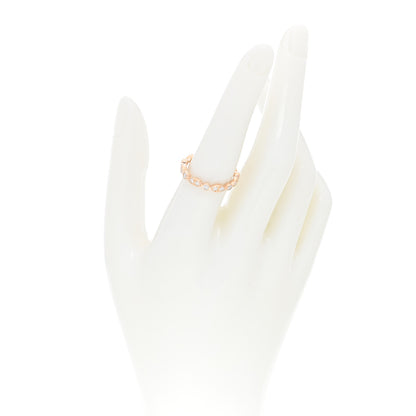 Tiffany 18K Rose Gold Diamond Jazz Band Ring 54 7 2 of 4