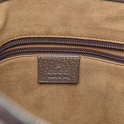 Gucci GG Supreme Monogram Tian Web Medium Flat Messenger Beige Multicolor New Acero 6 of 10