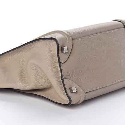 Celine Drummed Calfskin Micro Luggage Dune 7 of 11