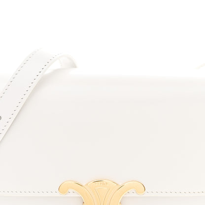 Celine Shiny Calfskin Teen Triomphe White 8 of 10