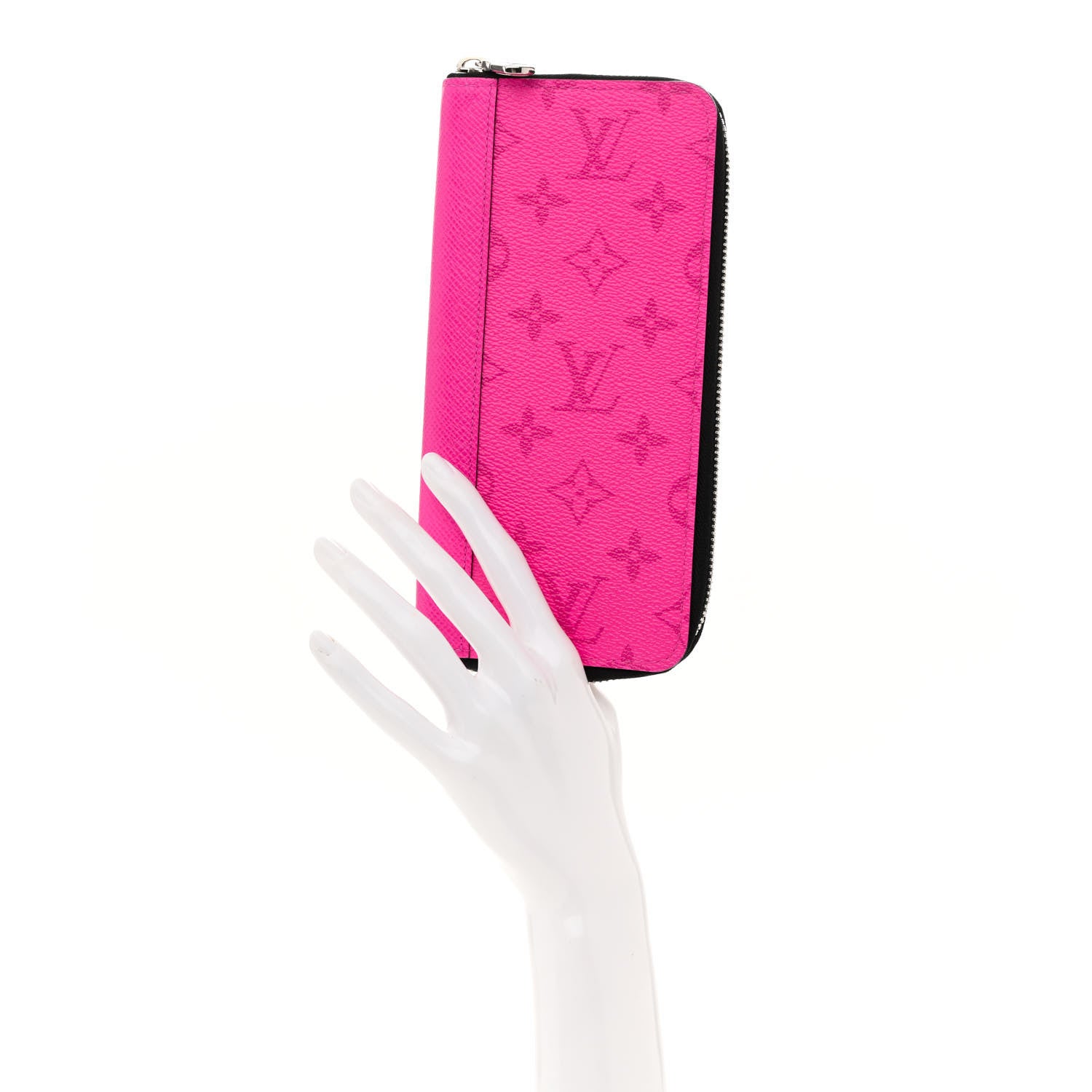 Louis Vuitton Taigarama Vertical Zippy Wallet Fuchsia 2 of 10