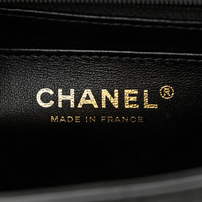 Chanel Lambskin Quilted Mini Top Handle Rectangular Flap Black 6 of 11