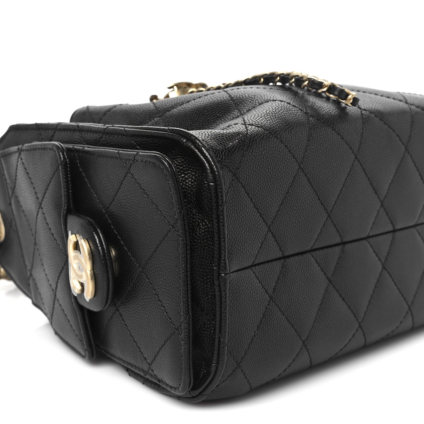 Caviar Quilted Mini Chanel 25 Handbag Black