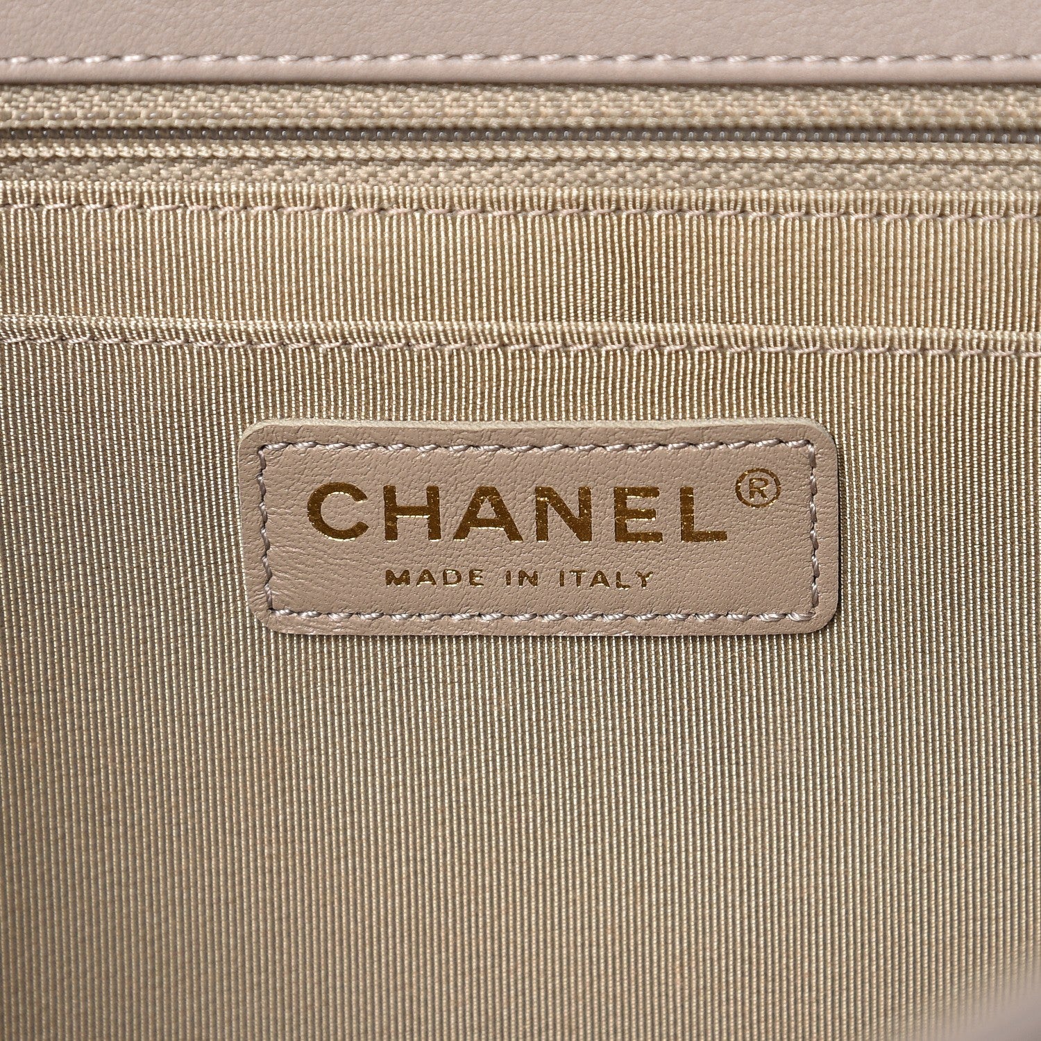 Chanel Calfskin Chevron Quilted Medium Statement Flap Grey 6 of 10