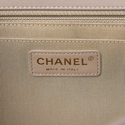 Chanel Calfskin Chevron Quilted Medium Statement Flap Grey 6 of 10
