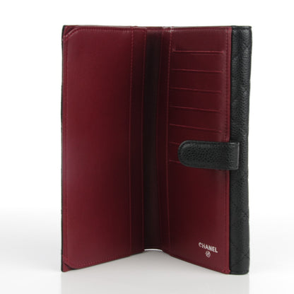 Chanel Caviar Quilted Long Flap Wallet Black 5 of 8