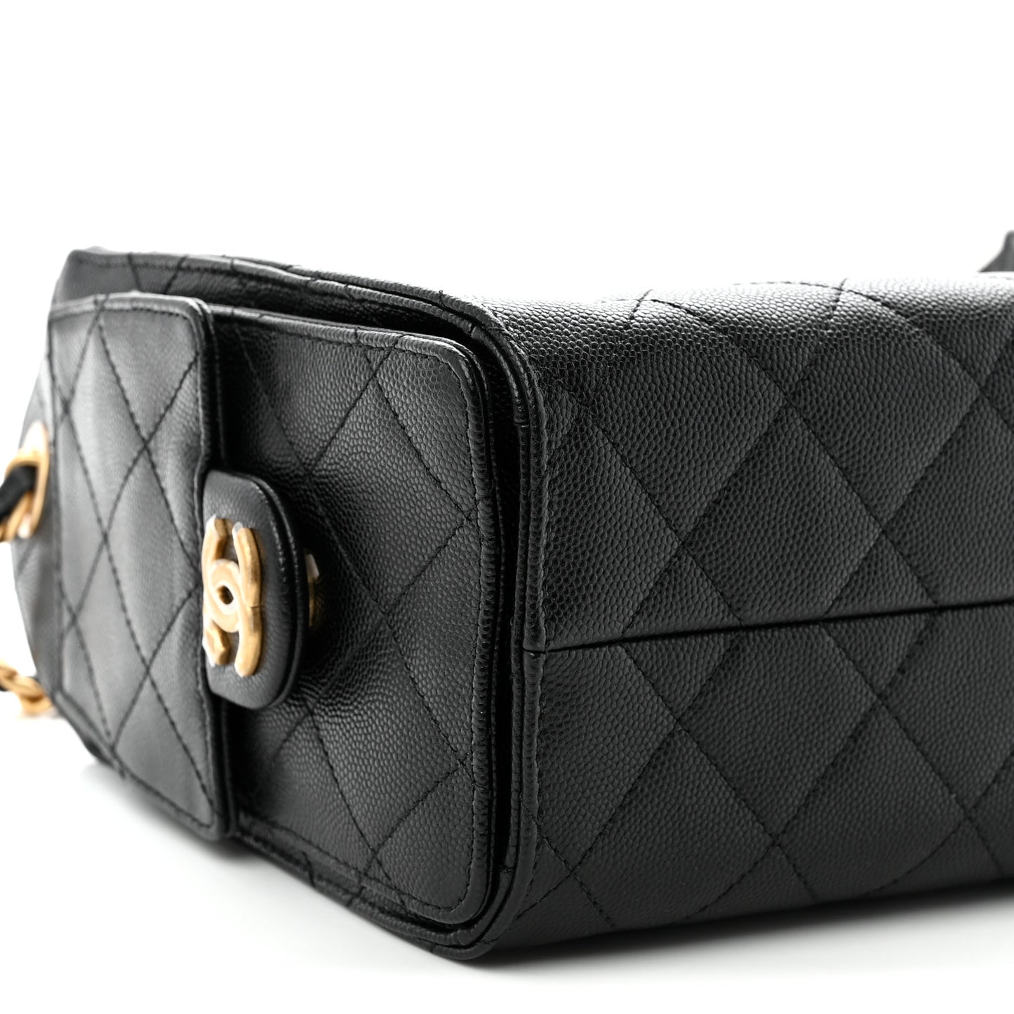 Caviar Quilted Mini Chanel 25 Handbag Black