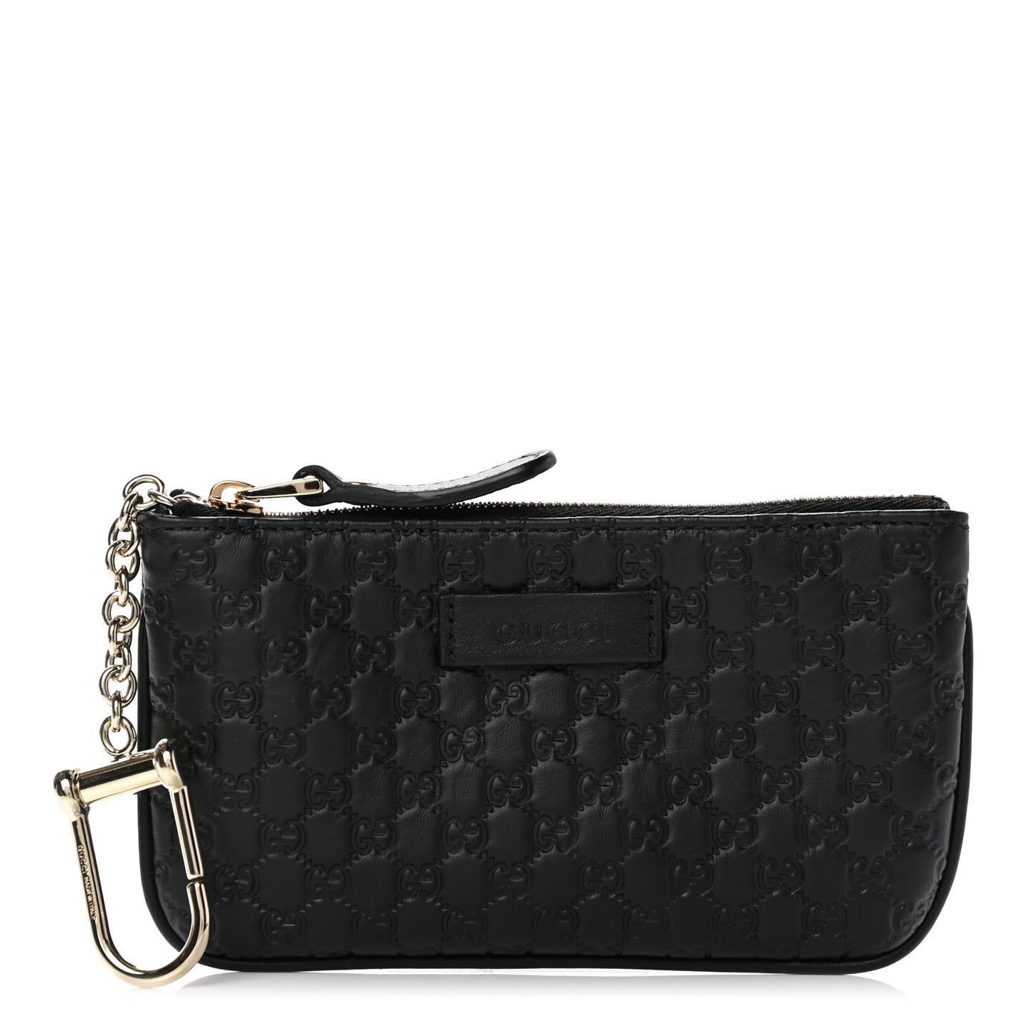 Microguccissima Key Ring Coin Case Black