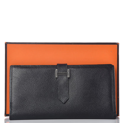 Hermes Epsom Bearn Gusset Wallet Black 13 of 13