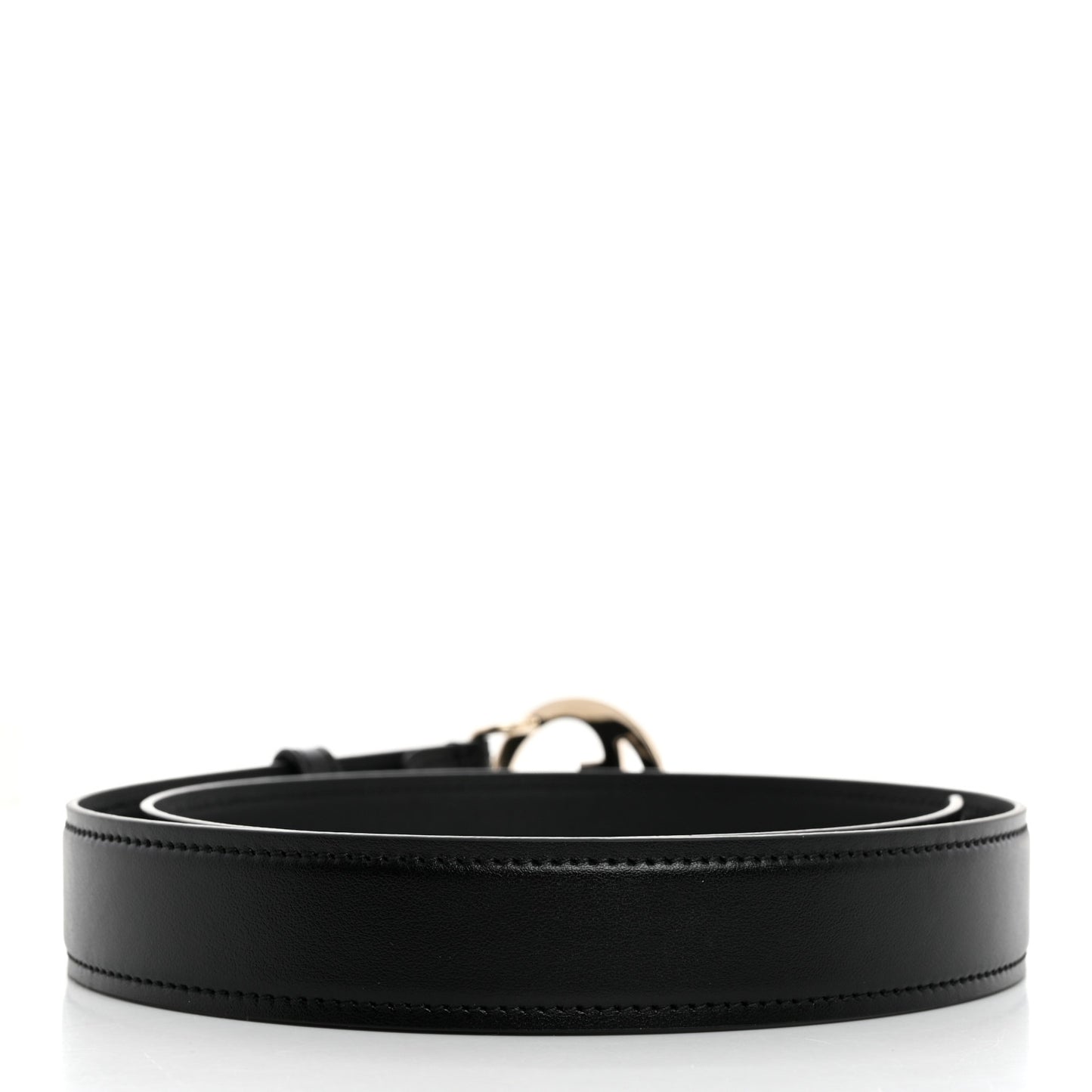 Ciny Lux Calfskin Blondie 30mm Belt 80 32 Black