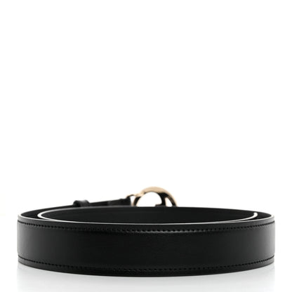 Gucci Ciny Lux Calfskin Blondie 30mm Belt 80 32 Black 2 of 5