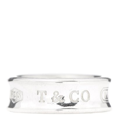 Tiffany Sterling Silver 1837 Band Ring 53 6.5 1 of 4