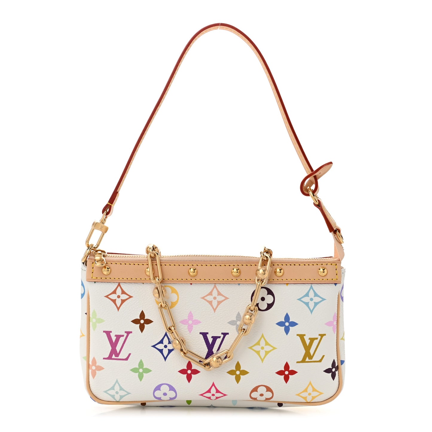 LV X TM Monogram Multicolor Pochette Accessories White