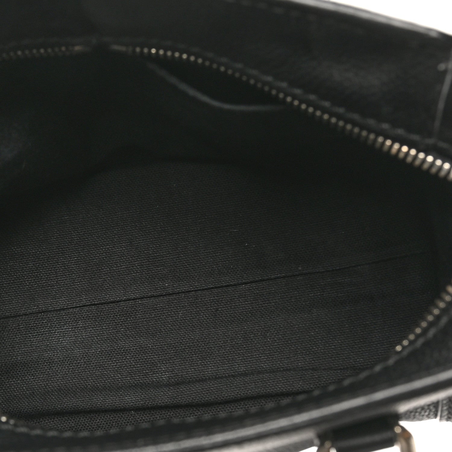 Alexander McQueen Pebbled Calfskin Mini Skull Padlock Zip Around Tote Black 5 of 12