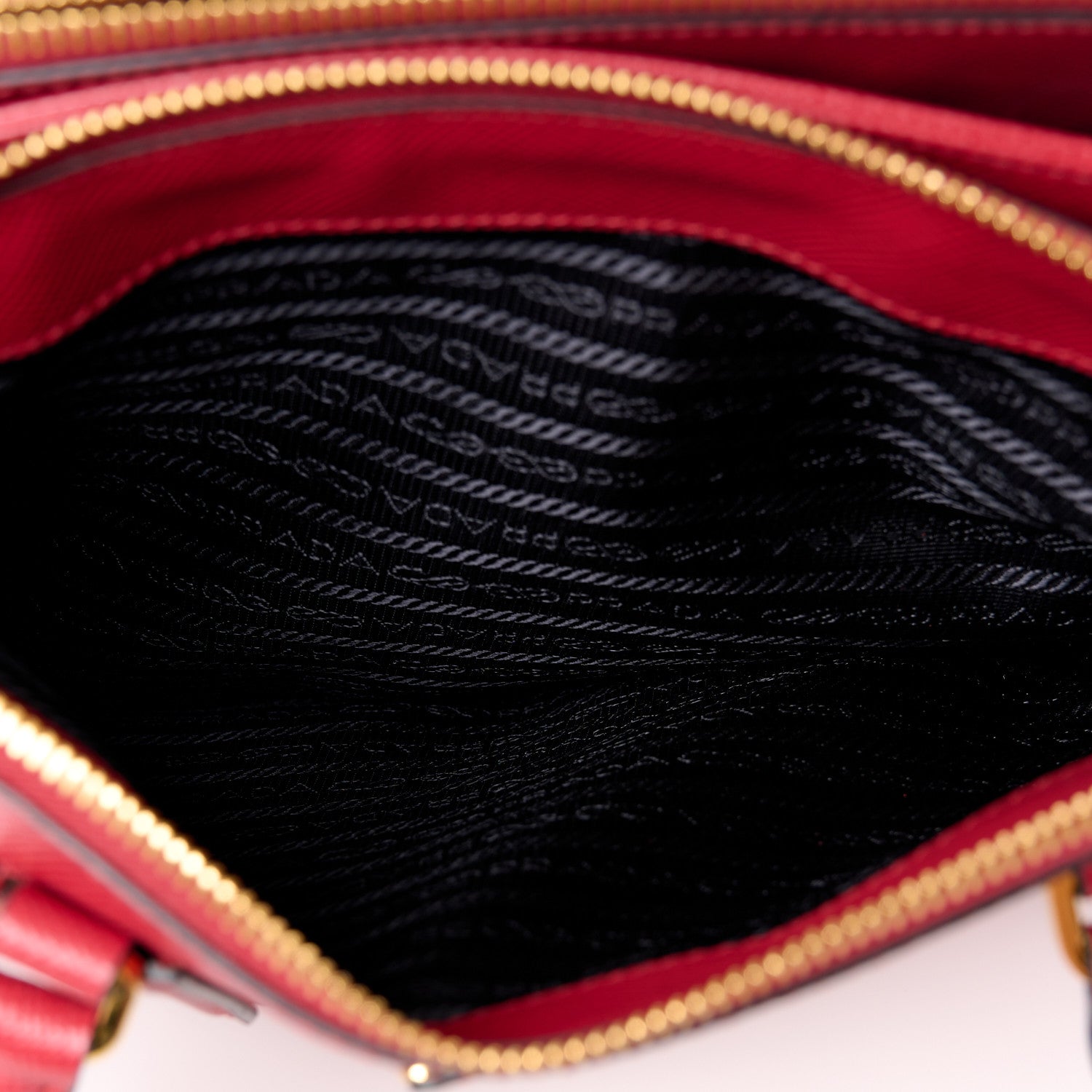 Prada Saffiano Medium Galleria Double Zip Tote Fuoco 9 of 14