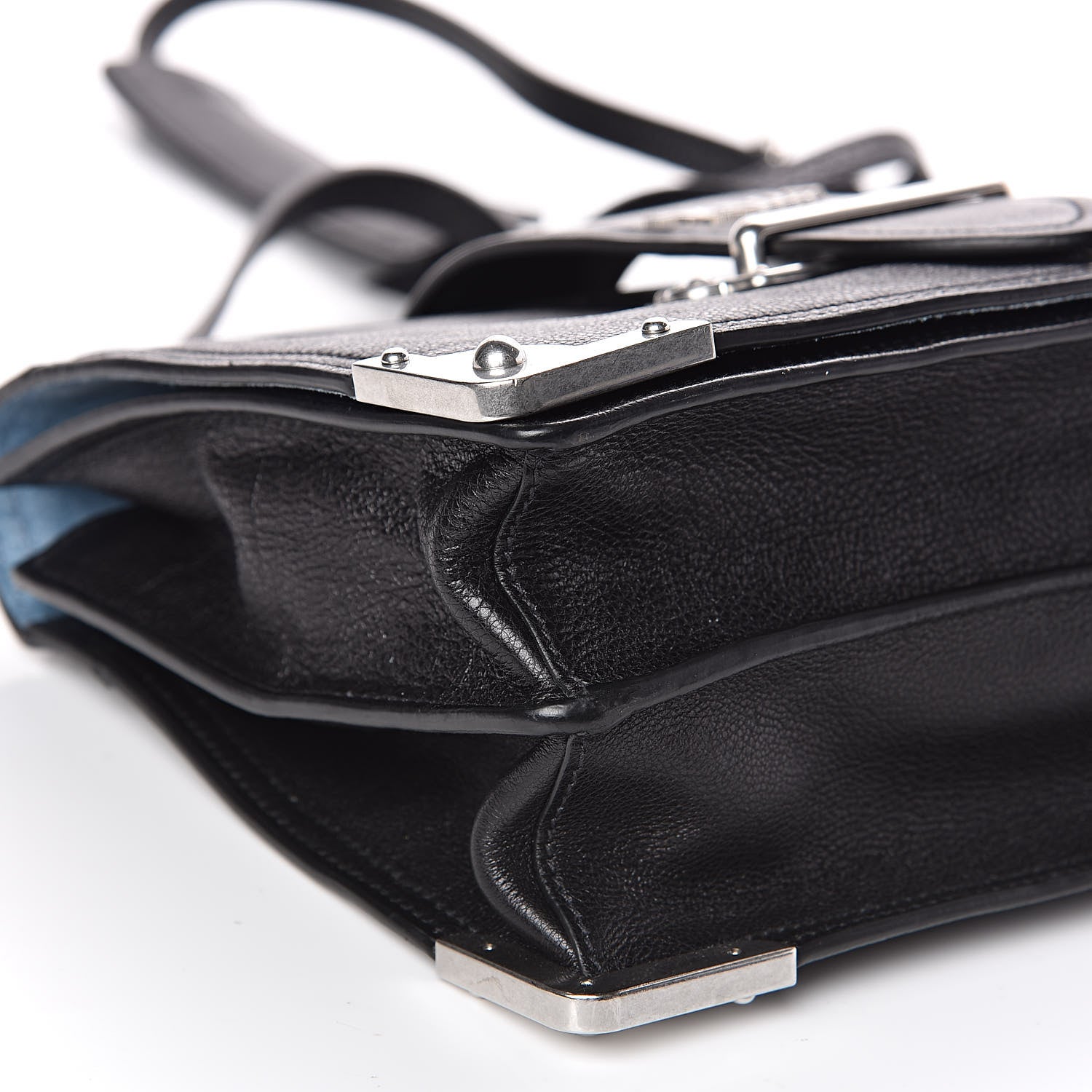 Prada Glace Calf Large Soft Cahier Bag Black Astrale 8 of 11