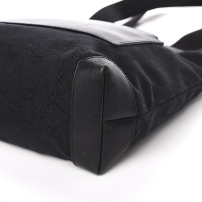 Gucci Nylon Calfskin Large Tote Black 9 of 12
