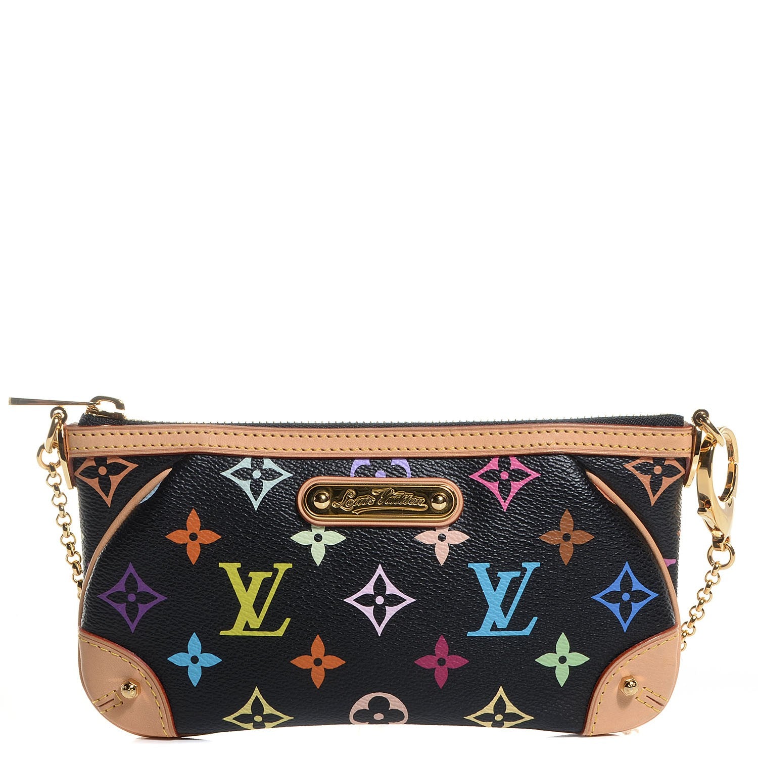 Louis Vuitton Monogram Multicolor Pochette Milla MM Black 1 of 8