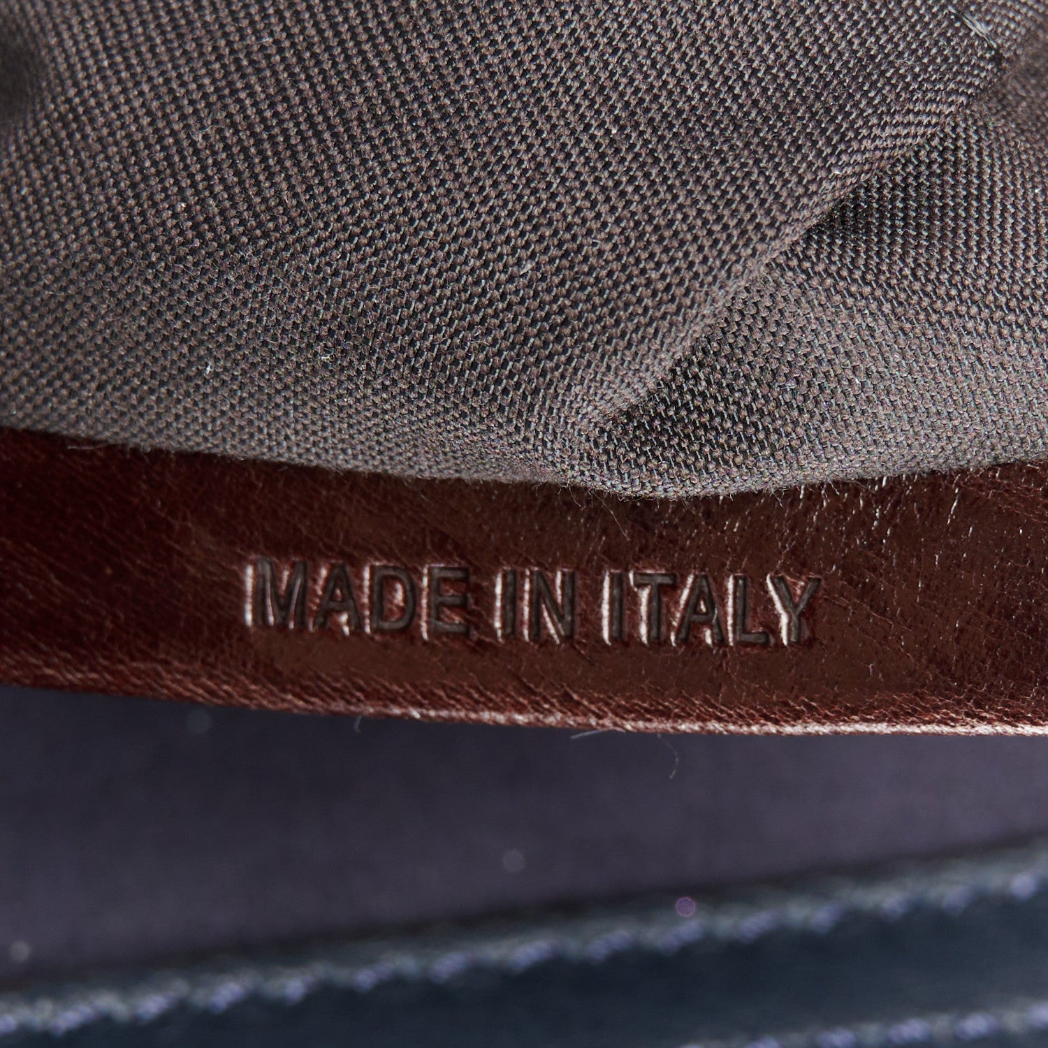 Fendi Vitello Seta Shiny Nappa Medium Peekaboo Iconic Satchel Blue Notte Ardesia 8 of 13