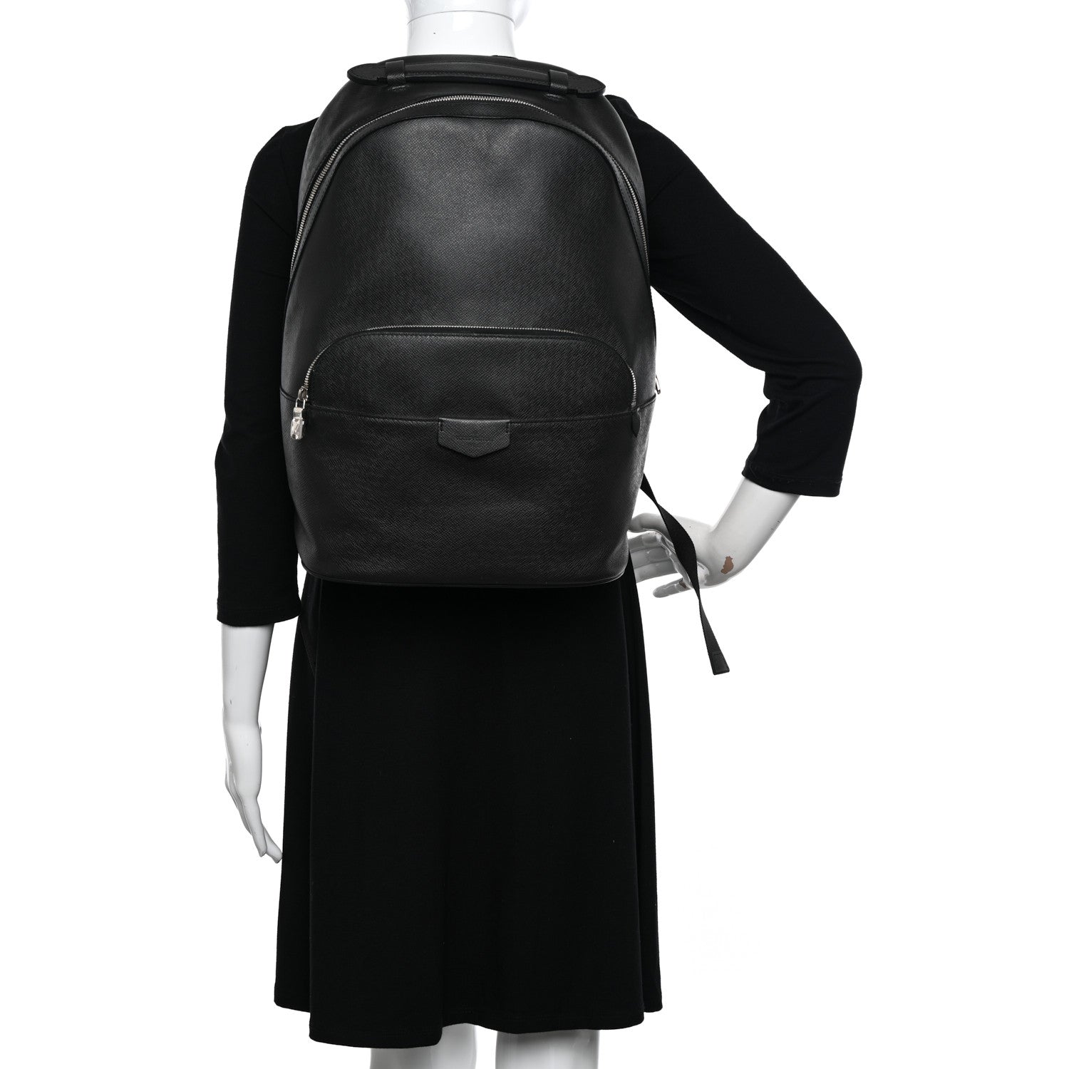 Louis Vuitton Taiga Anton Backpack Black 2 of 11