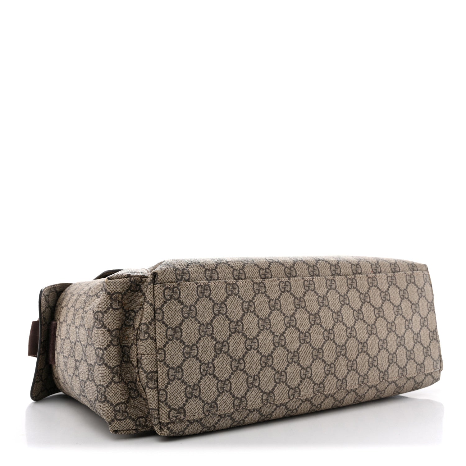 Gucci GG Plus Monogram Messenger Diaper Bag Dark Brown 4 of 13
