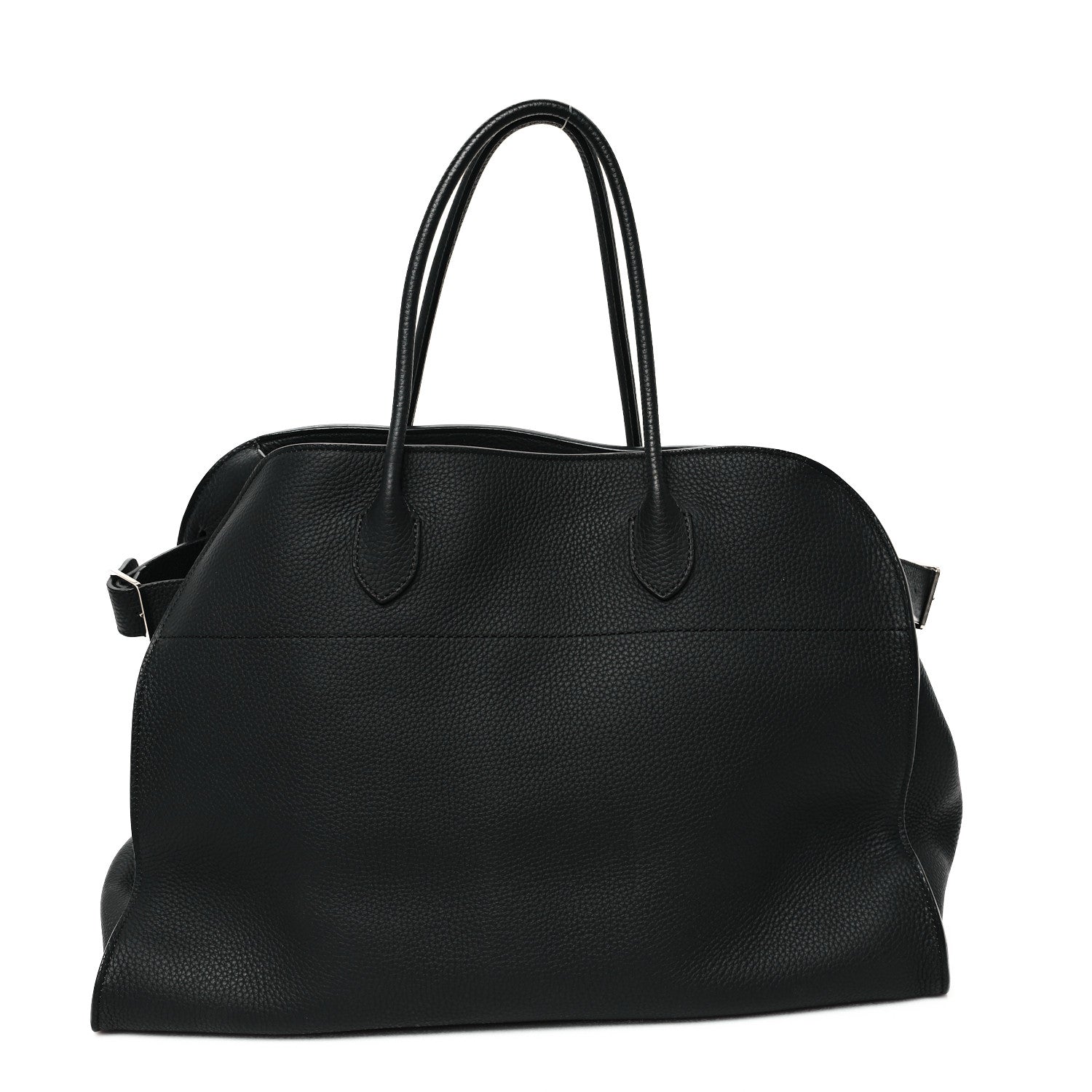 The Row Grained Calfskin Soft Margaux 17 Black 1 of 10