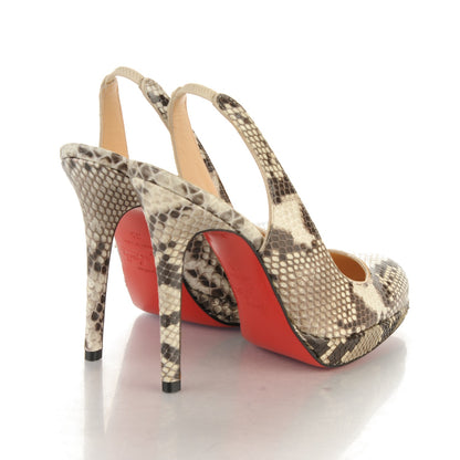 Christian Louboutin Python Horatio 120 Pumps 35 Roccia Natural 4 of 6