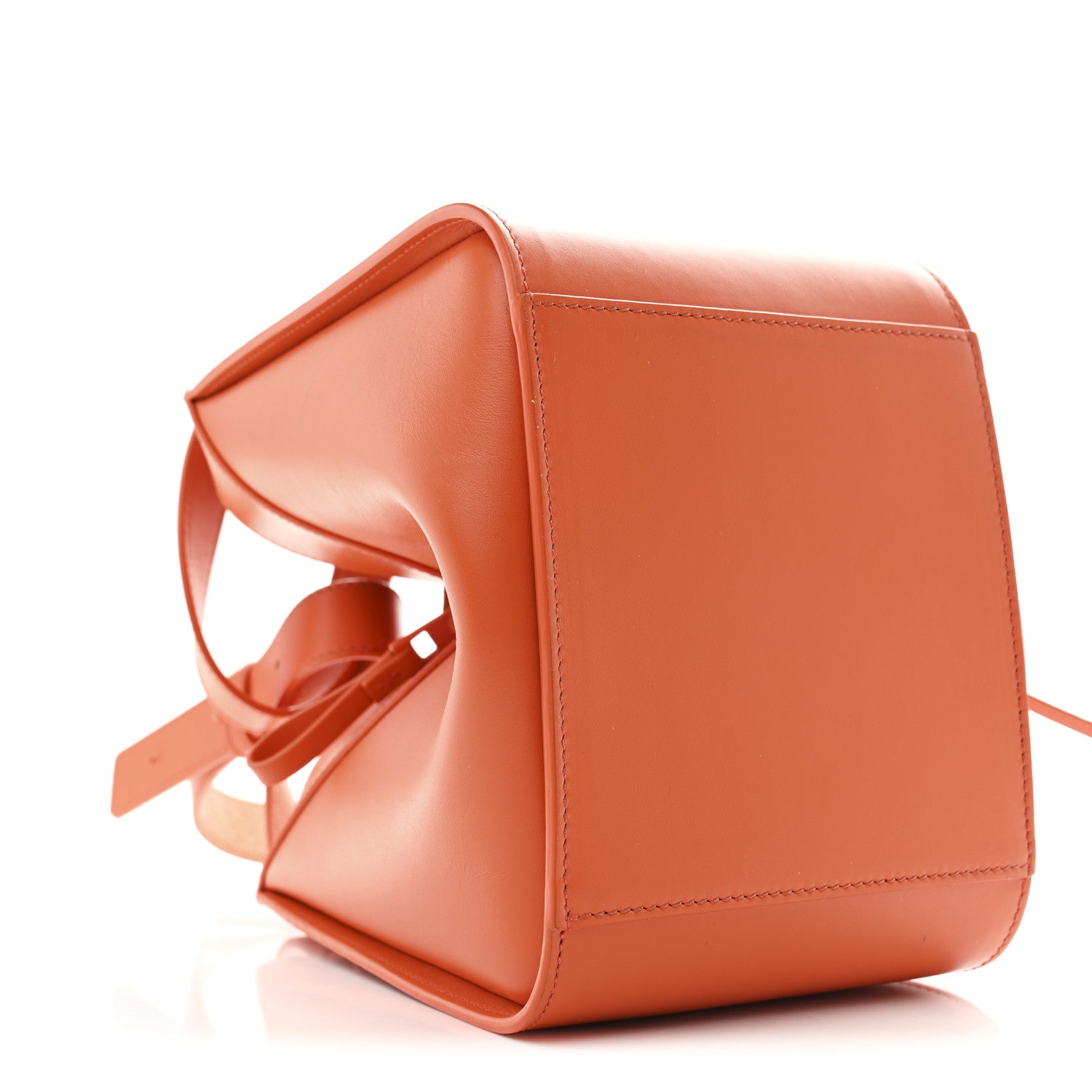 Loewe Satin Calfskin Compact Hammock Shoulder Bag Orange 9 of 10