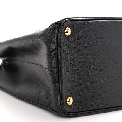 Prada Saffiano Medium Galleria Double Zip Tote Black 8 of 10