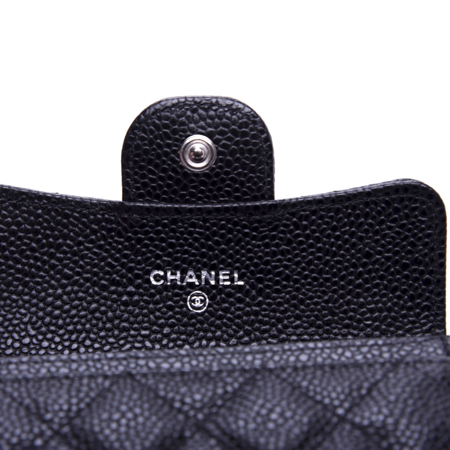 Chanel Caviar Quilted Flap Card Holder Wallet Black 6 of 8