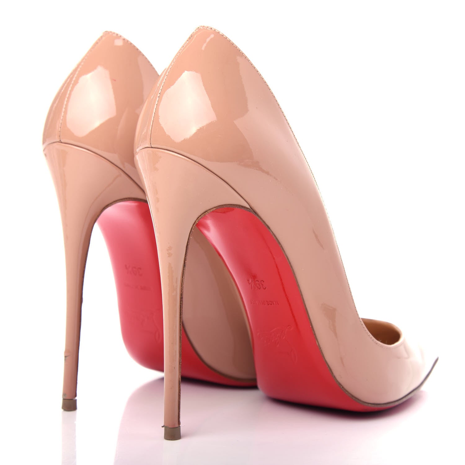 Christian Louboutin CHRISTIAN LOUBOUTIN Patent So Kate 120 Pumps 39.5 Nude 4 of 11