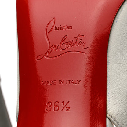Christian Louboutin Calfskin Kate Slingback 85 Pumps 36.5 White 7 of 12