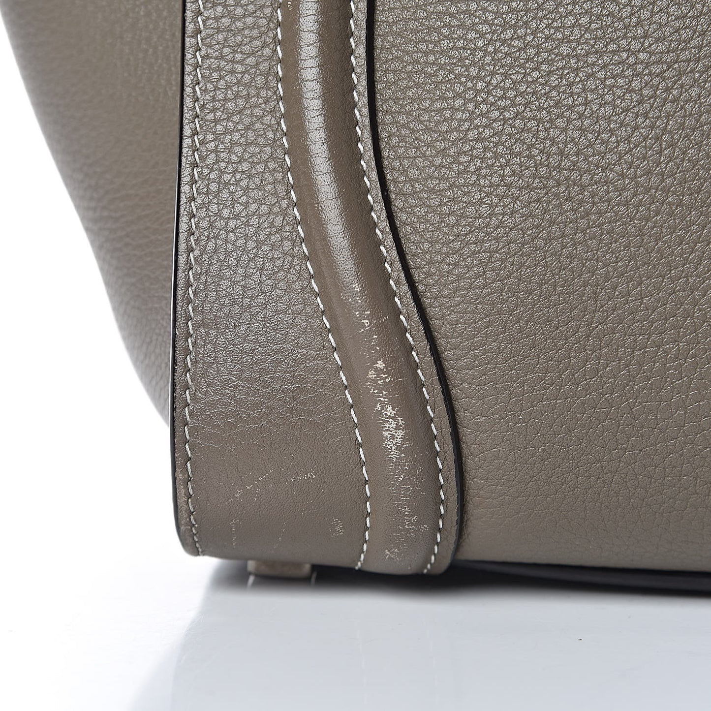 Drummed Calfskin Micro Luggage Souris