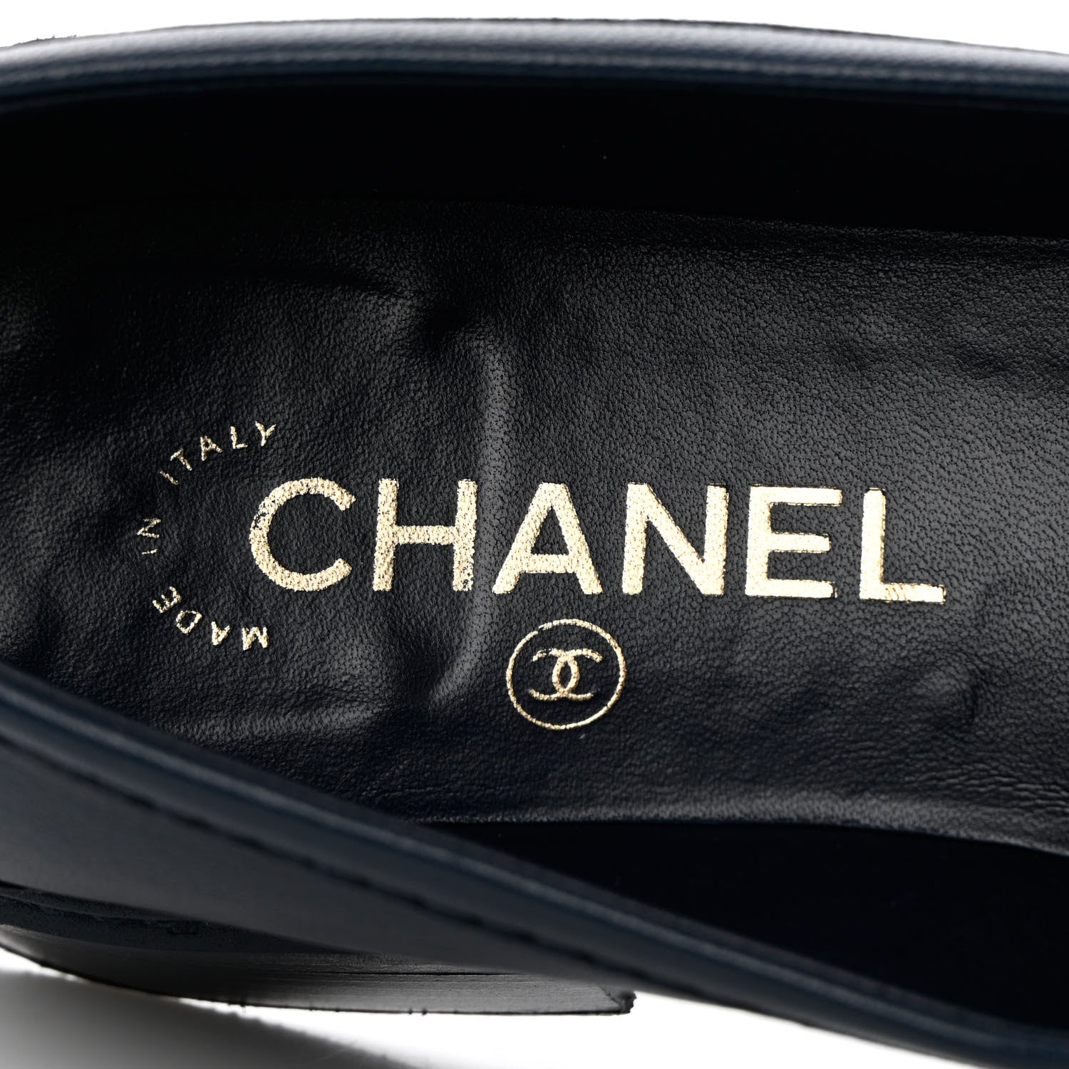 Chanel Lambskin Quilted CC Turnlock Loafers 40 Navy 7 of 13
