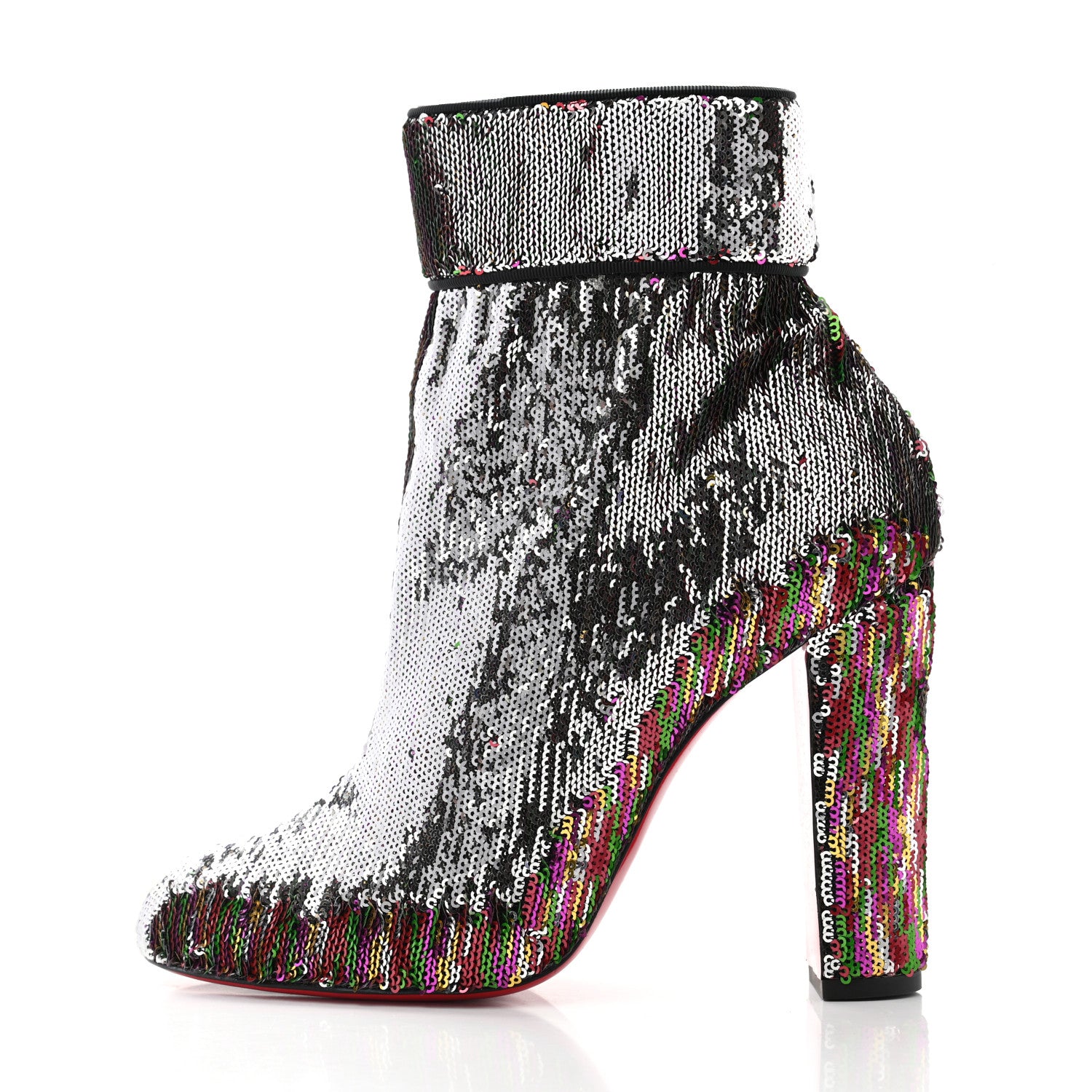 Christian Louboutin Paillettes Moulamax 100 Booties 40 Multicolor 2 of 9