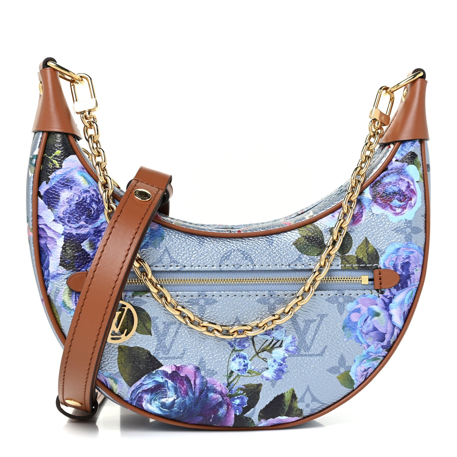 Louis Vuitton Metallic Monogram LV Garden Loop PM Blue 1 of 10