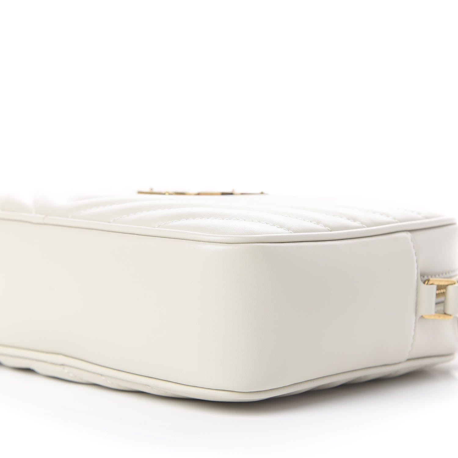 Saint Laurent Calfskin Matelasse Monogram Lou Camera Bag Crema Soft 8 of 13